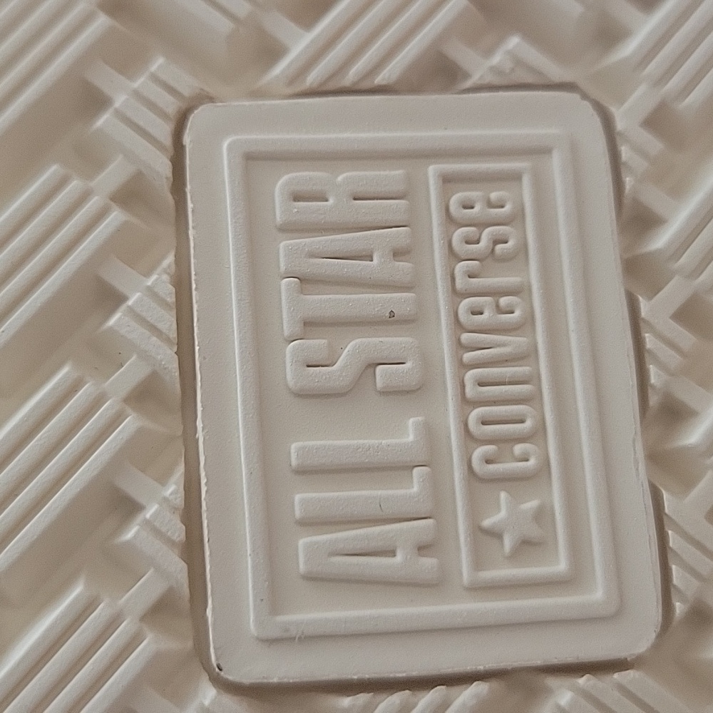 Converse Kids High-Top Sneakers - White with Blue Accents - Picture 4 of 14